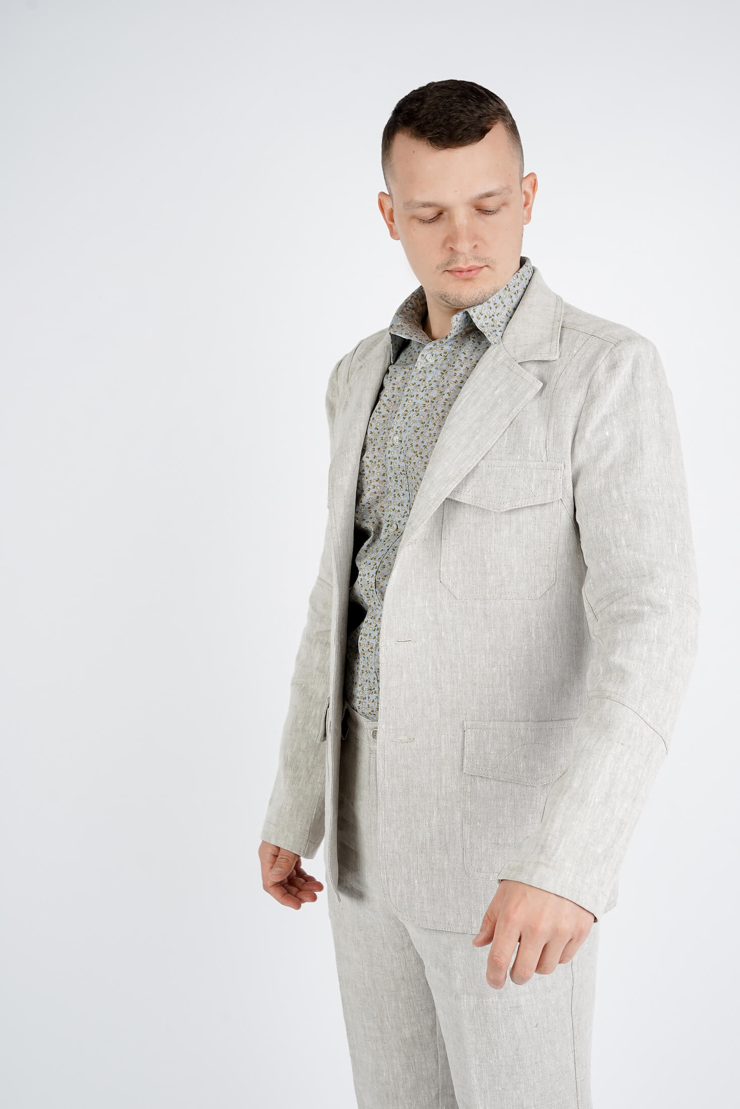 Linen Fitted Jacket