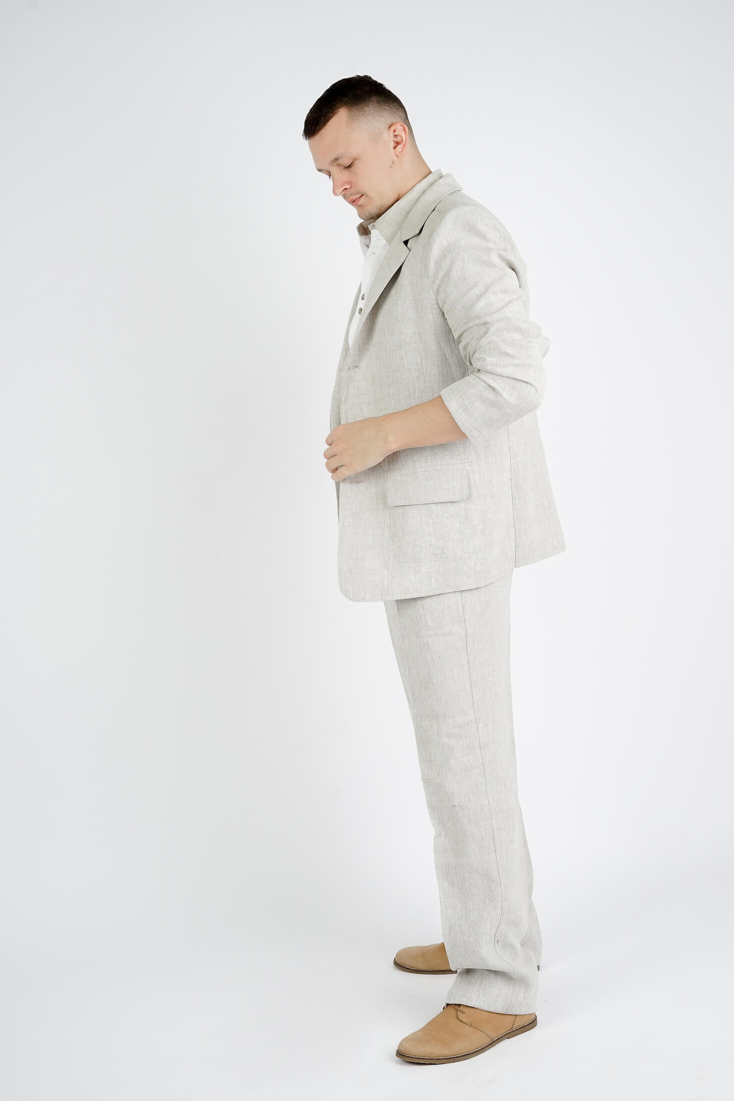 Linen Fitted Jacket